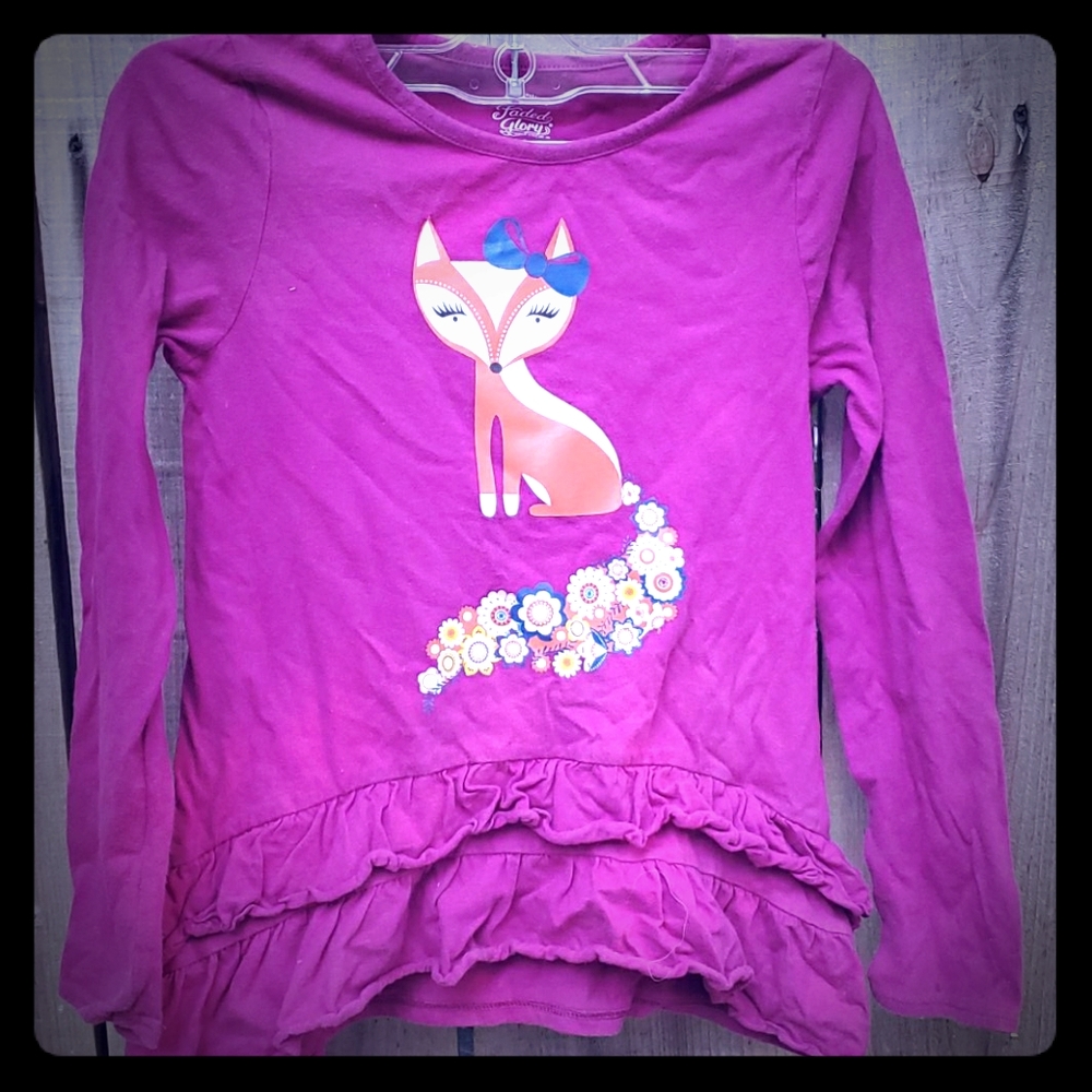 Girls' Cotton Fox T